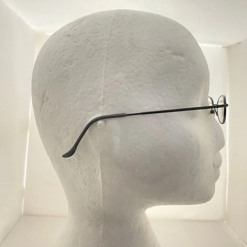 #5791 Marchon M618 Black Boys Oval Eyeglass Frames 47-17-135
